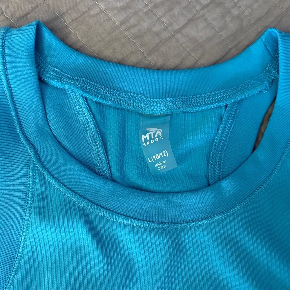 MTA Sport Girls' Ribbed Racerback Tank Top - NWT 10/12 - Picture 2 of 8